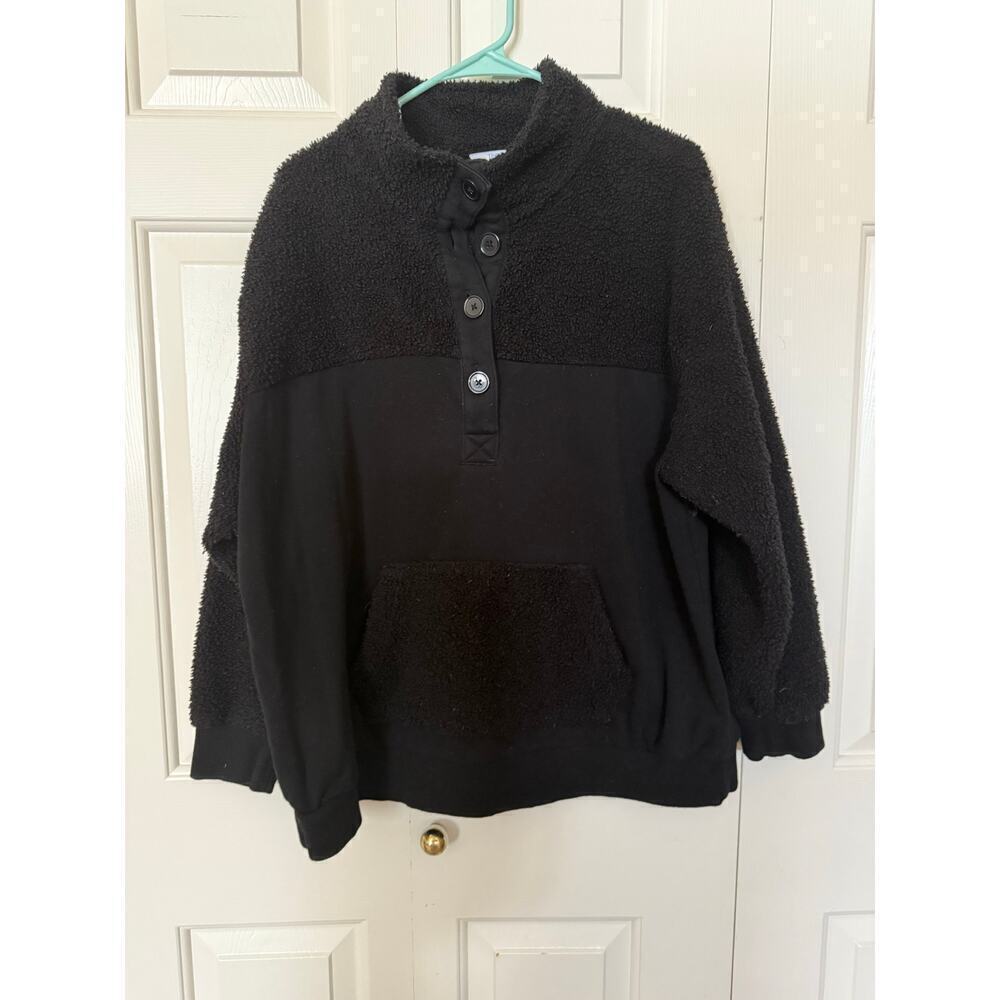 Black Fuzzy Women's Jacket